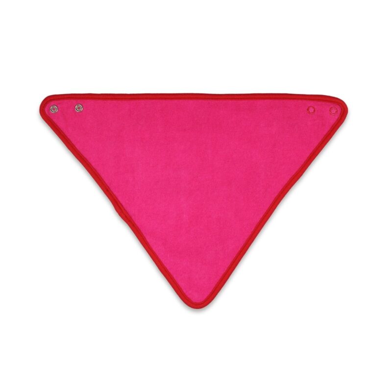 Organic Pink Horse and Pony Print Dribble Bib - Image 3