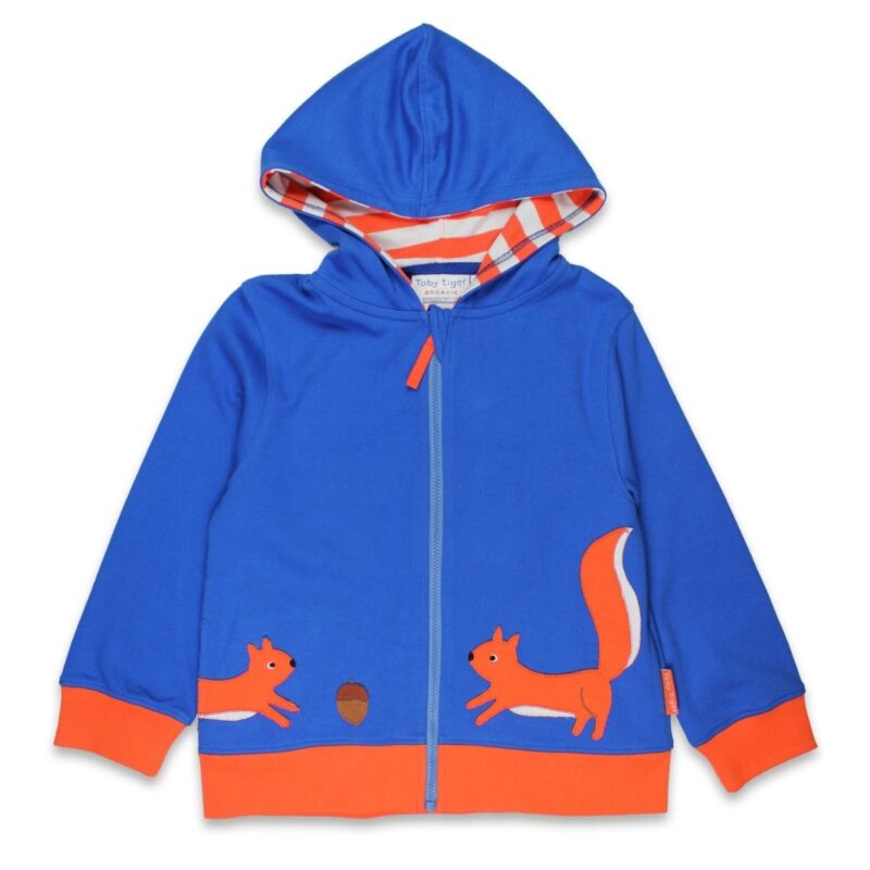 Organic Squirrel Applique Hoodie