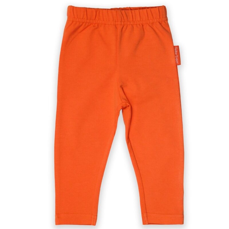 Organic Orange Basic Leggings
