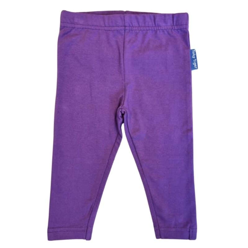 Organic Purple Basic Leggings
