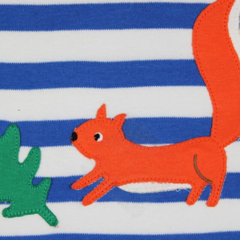 Organic Squirrel Applique Long-Sleeved T-Shirt - Image 3