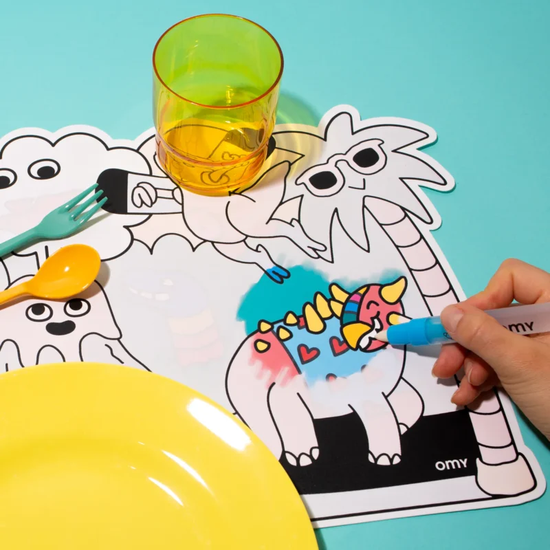 Dinos - Water coloring placemats - Image 2