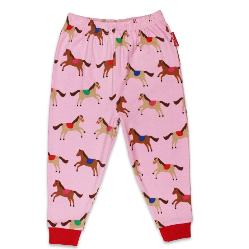 Organic Pink Horse and Pony Print Pyjamas - Image 3