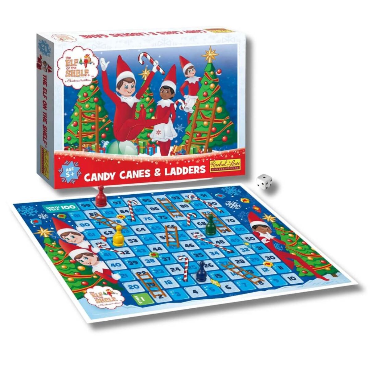 The Elf on the Shelf Candy Canes and Ladders Game