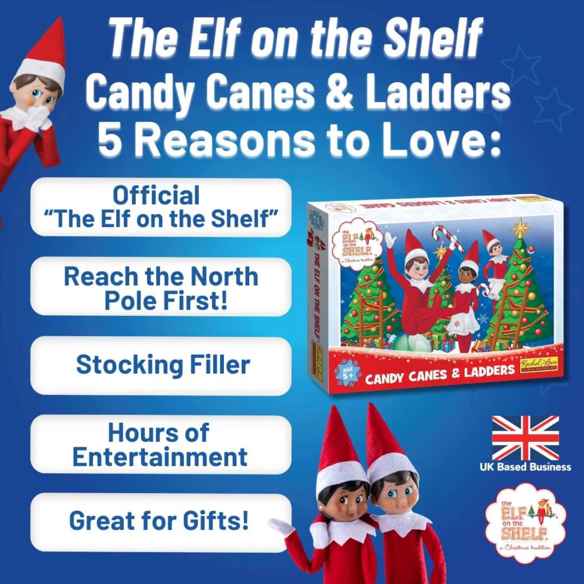 The Elf on the Shelf Candy Canes and Ladders Game - Image 2