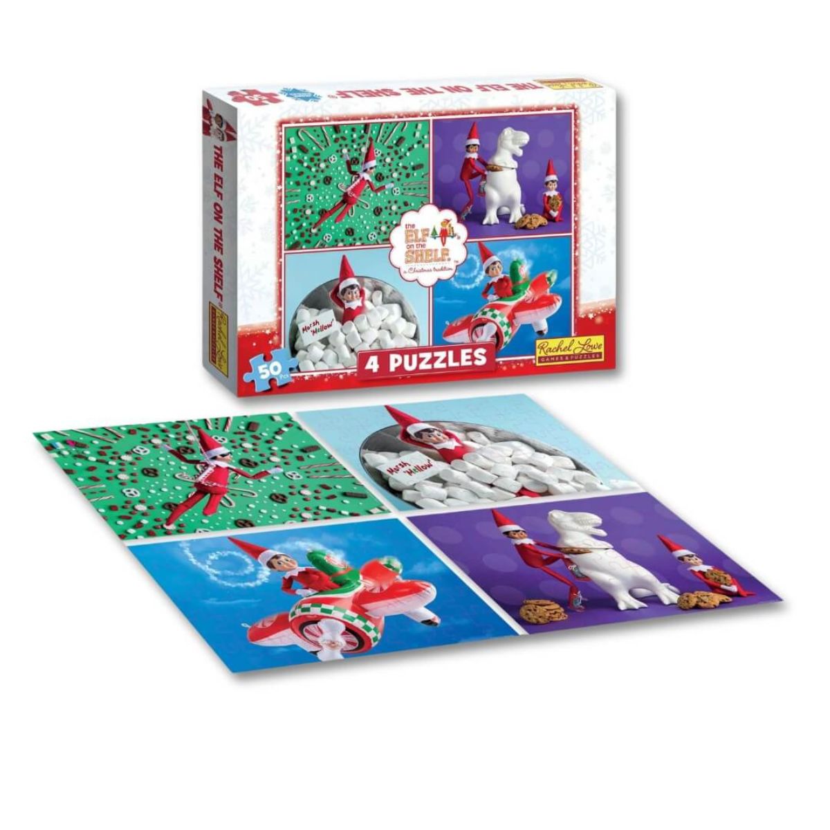 The Elf on the Shelf 4 Pack - 50 Piece Kids Puzzles