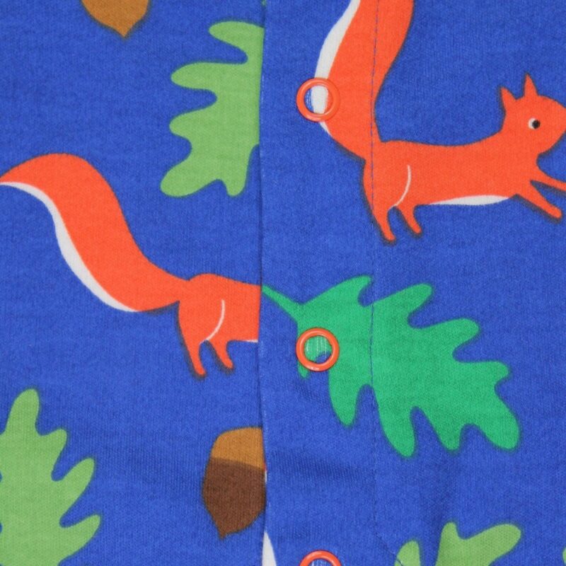 Organic Squirrel Print Sleepsuit - Image 3