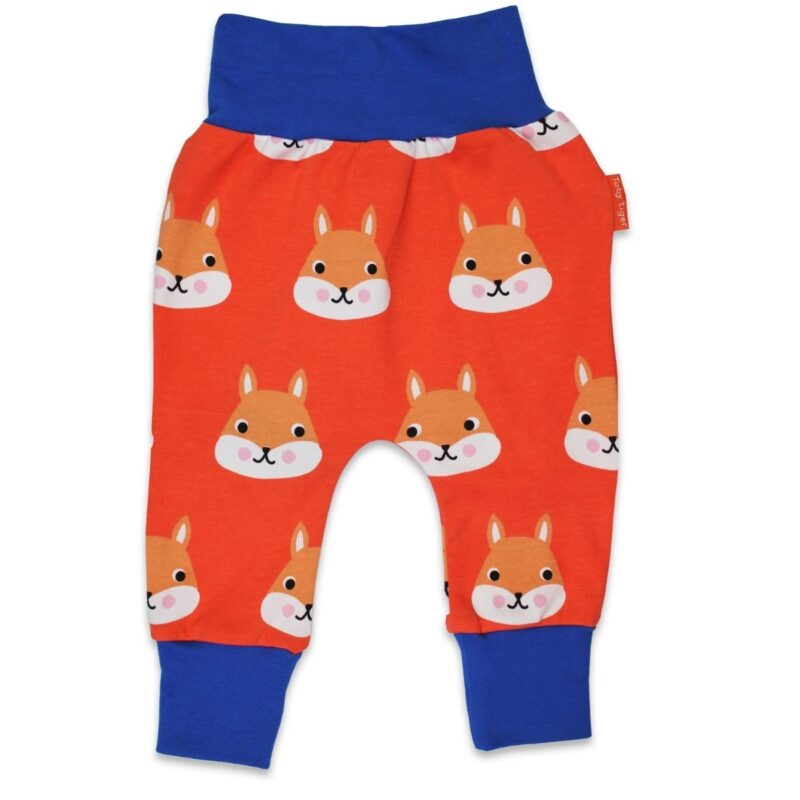 Organic Squirrel Print Yoga Pants