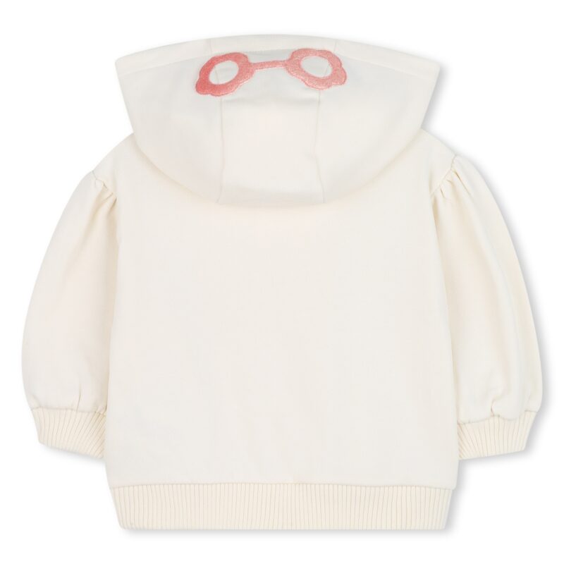 Sequin ThreeD Glasses Hooded cardigan - Image 2