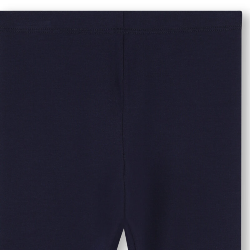 Girls Navy Blue Stars & Hearts Leggings - Image 3