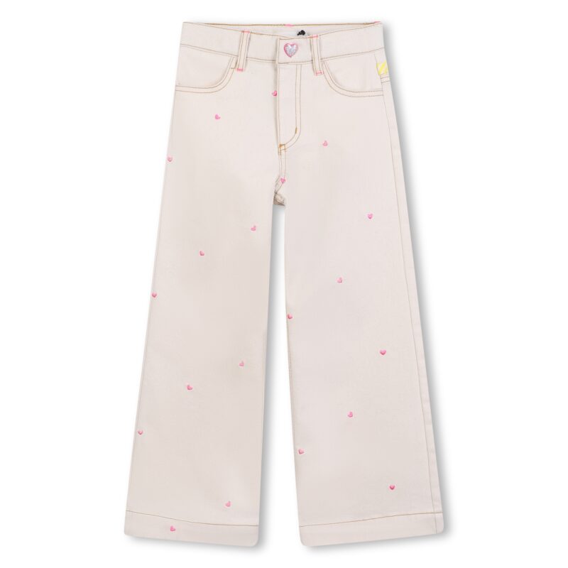 Cotton Trousers With Hearts