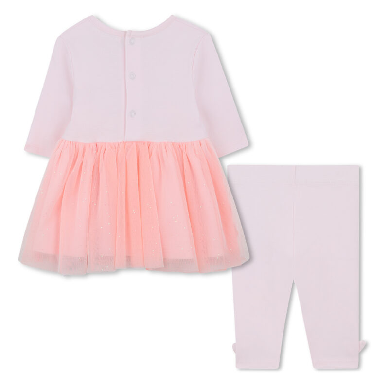 Cat Motif Tulle Dress And Leggings Set - Image 2