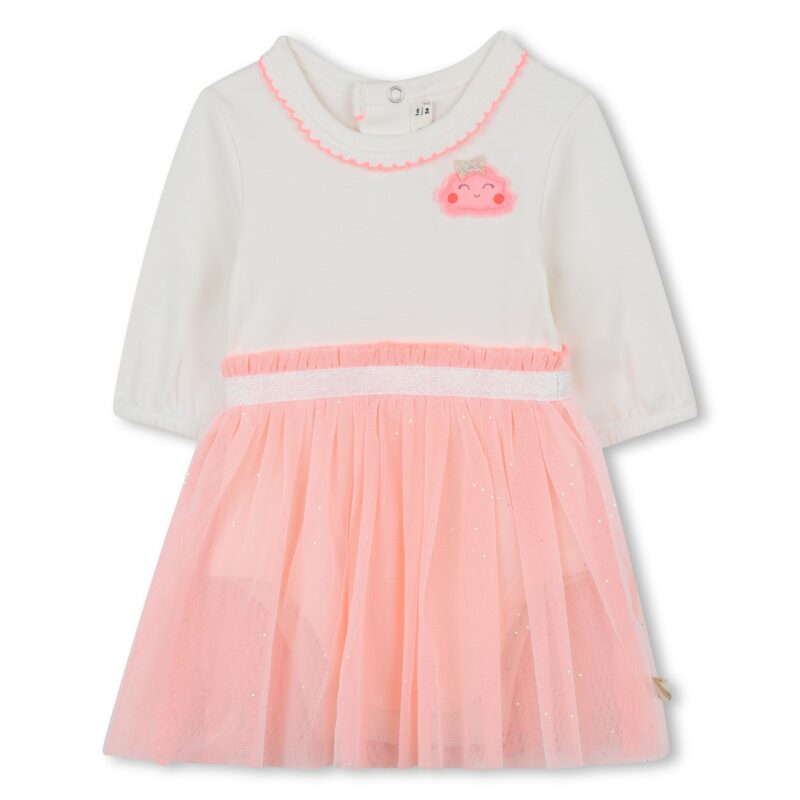 Pink Tulle Bodysuit Dress