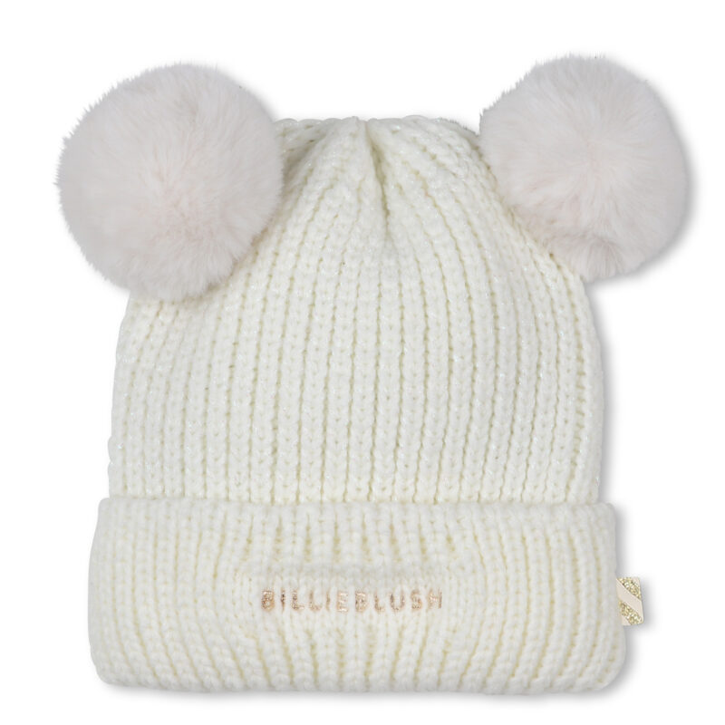 Rice Double Pompom Beanie