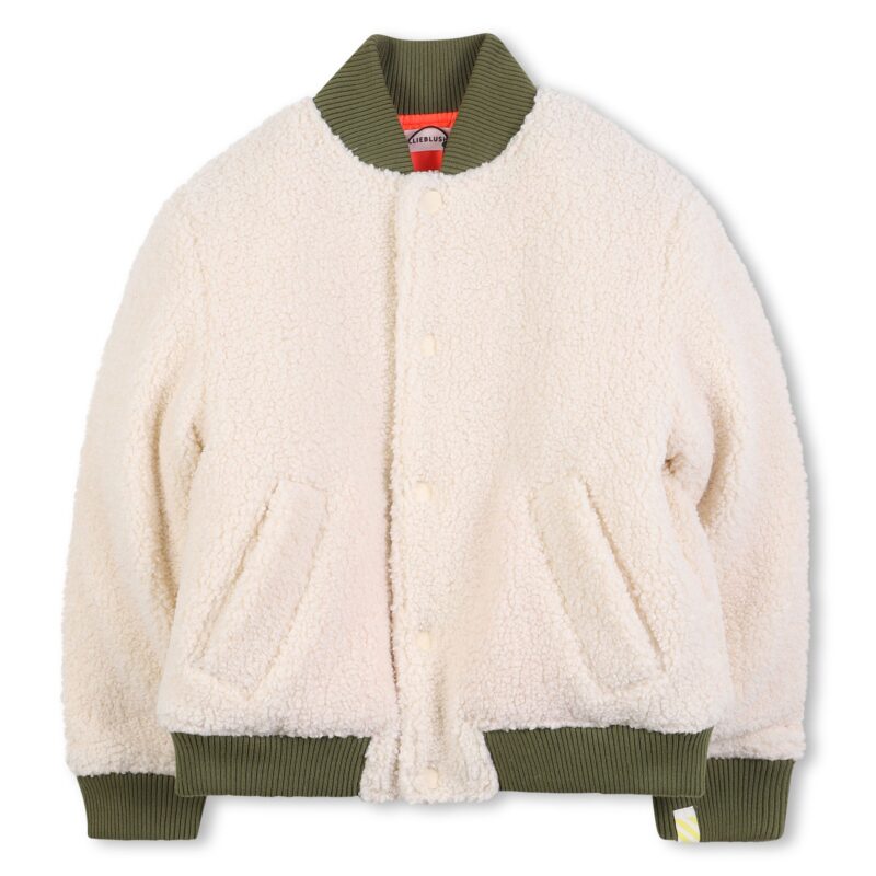 Faux-Shearling Bomber Jacket