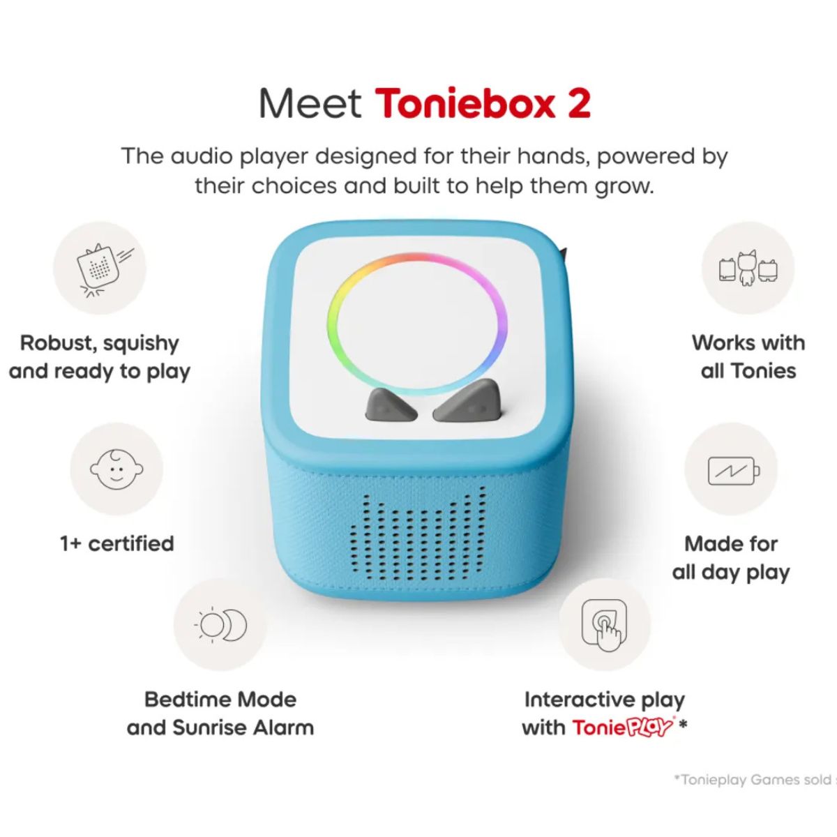Toniebox 2 Only Box Sky Blue - Image 2