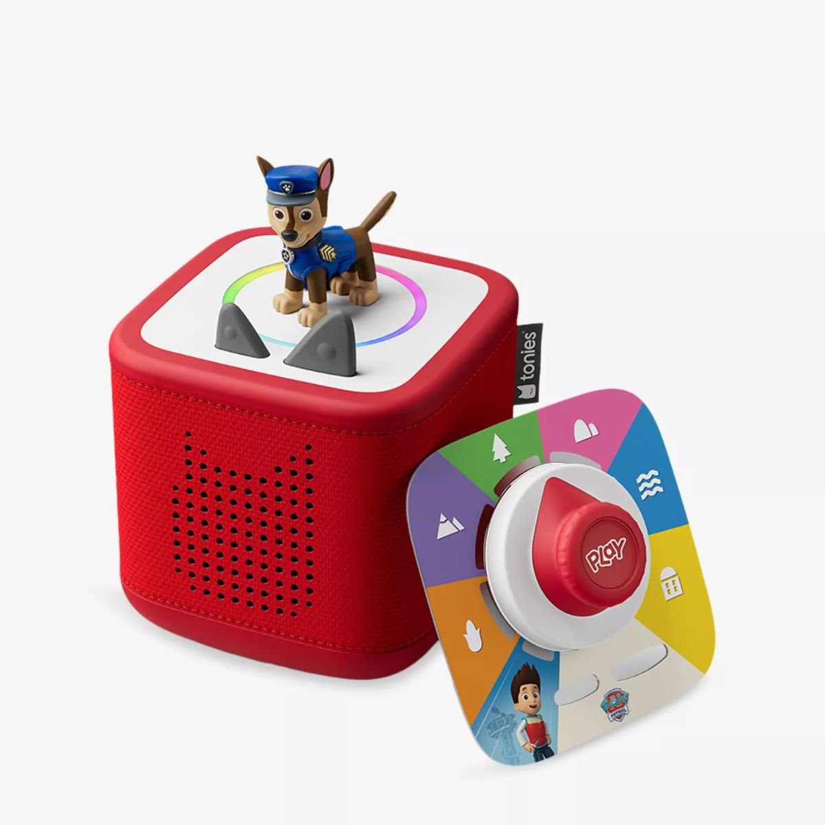 Toniebox 2 Play Set Red with Paw Patrol Chase, Game and Controller