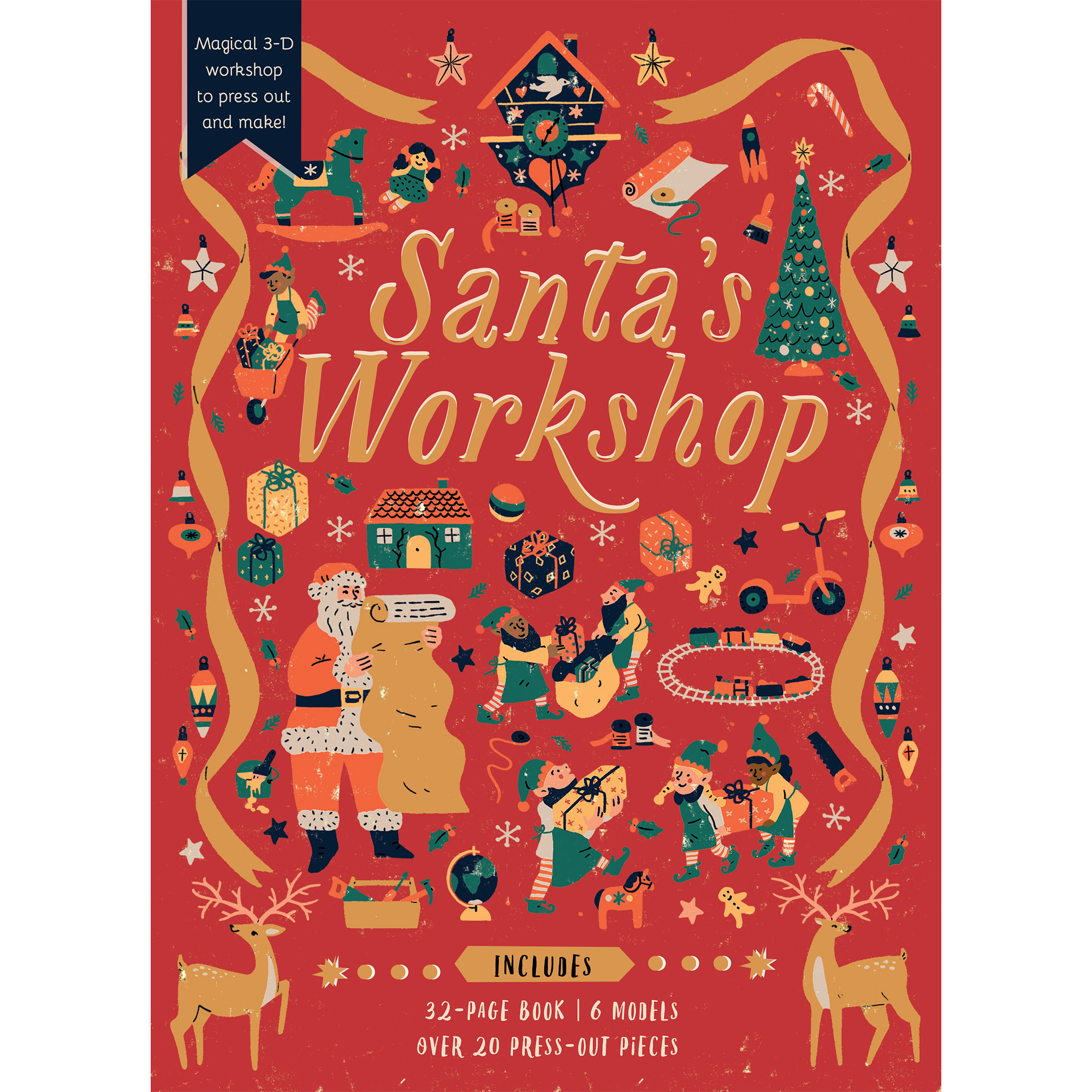 Santa’s Workshop Book and Model Set