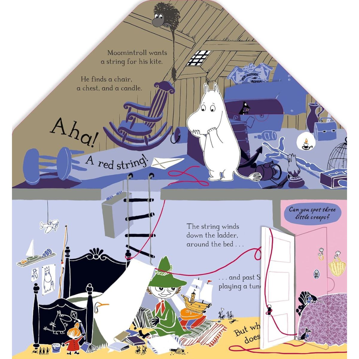 In The Moominhouse: Lift The Flap Moomin Story (SHAPED BOARD) - Image 2