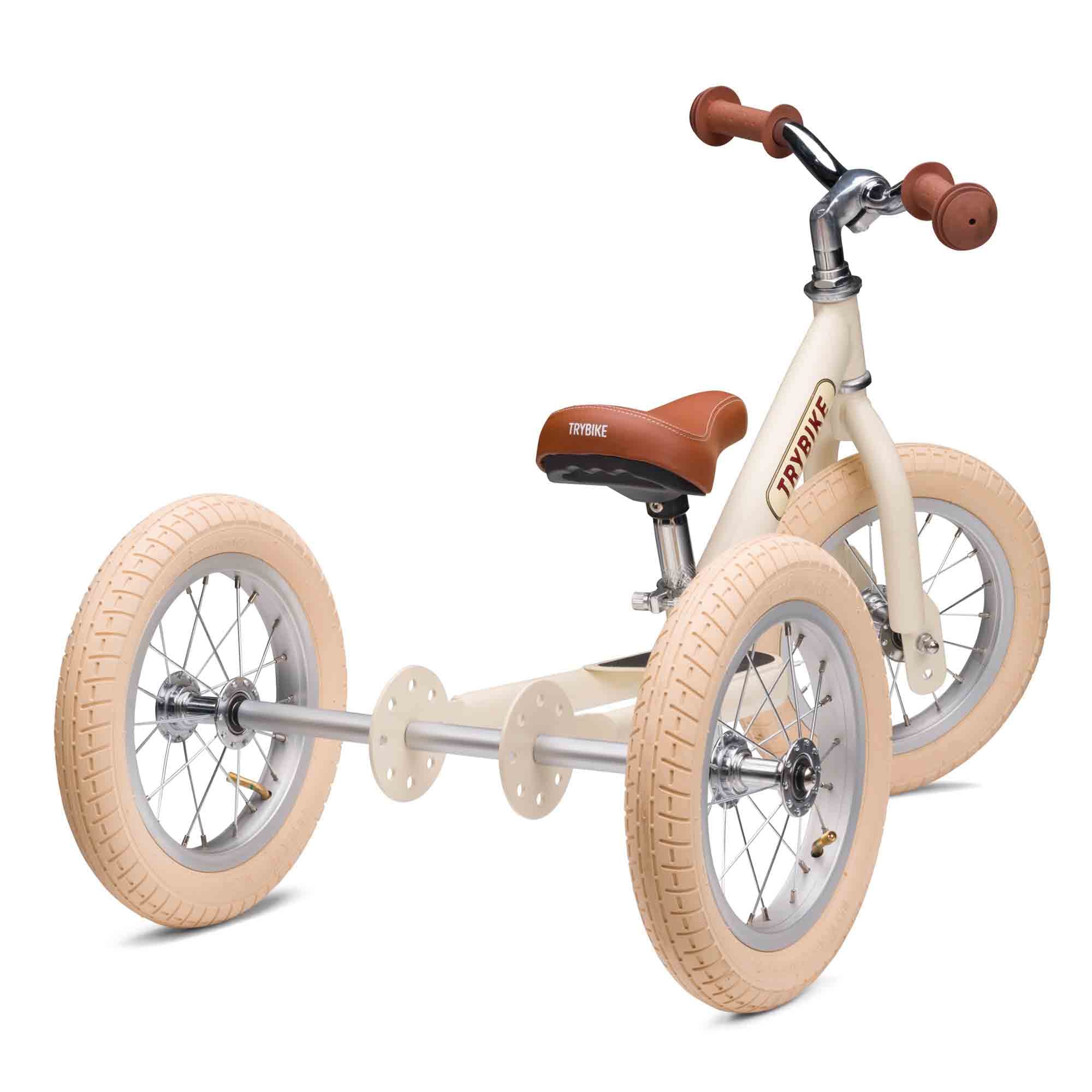 Convertible 2-in-1 Trike & Balance Bike - Vintage Cream - Image 2
