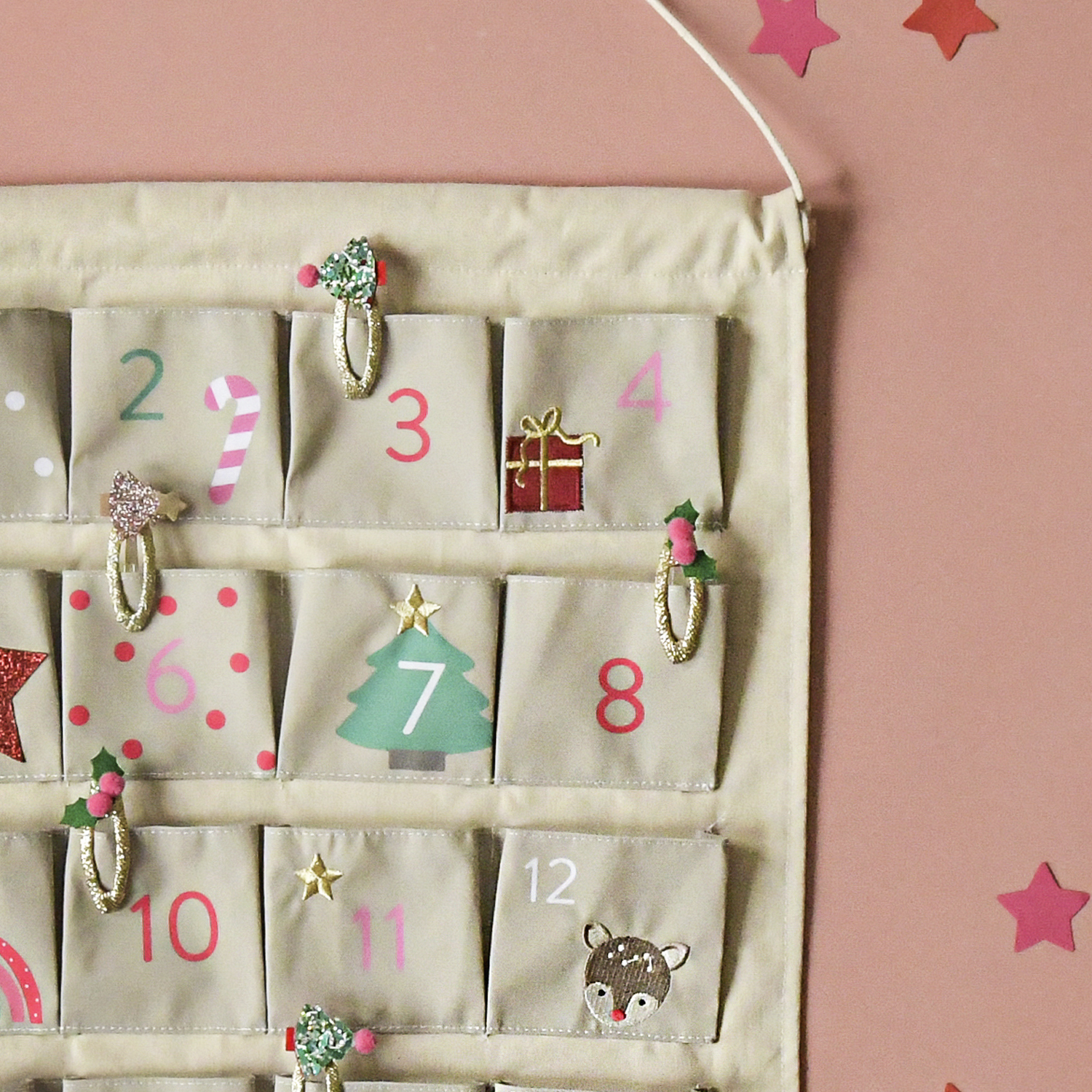 Jolly Christmas Reusable Advent Calendar - Image 3
