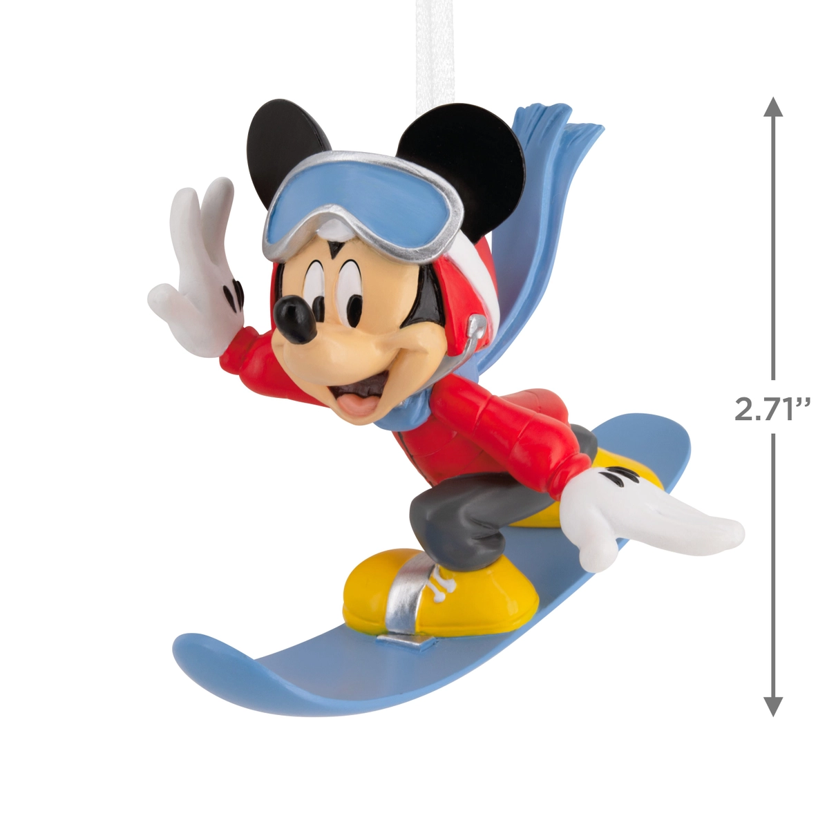 Collectable Disney - Mickey Mouse On Snowboard Ornament - Image 2