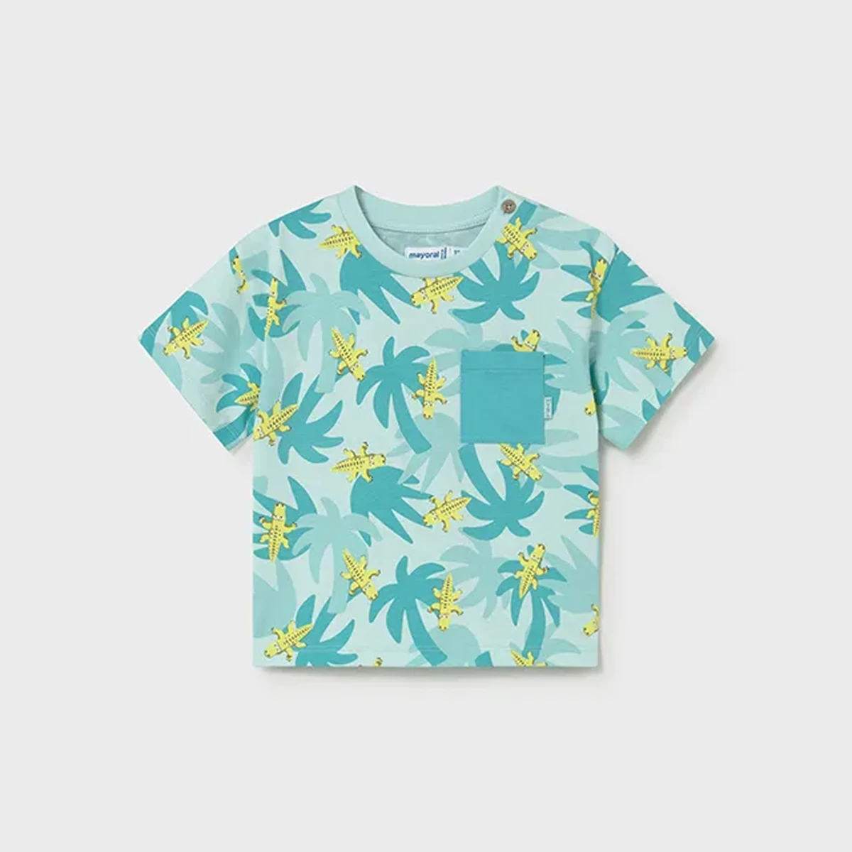 Palm Tree And Croc Short Sleeve T-shirt