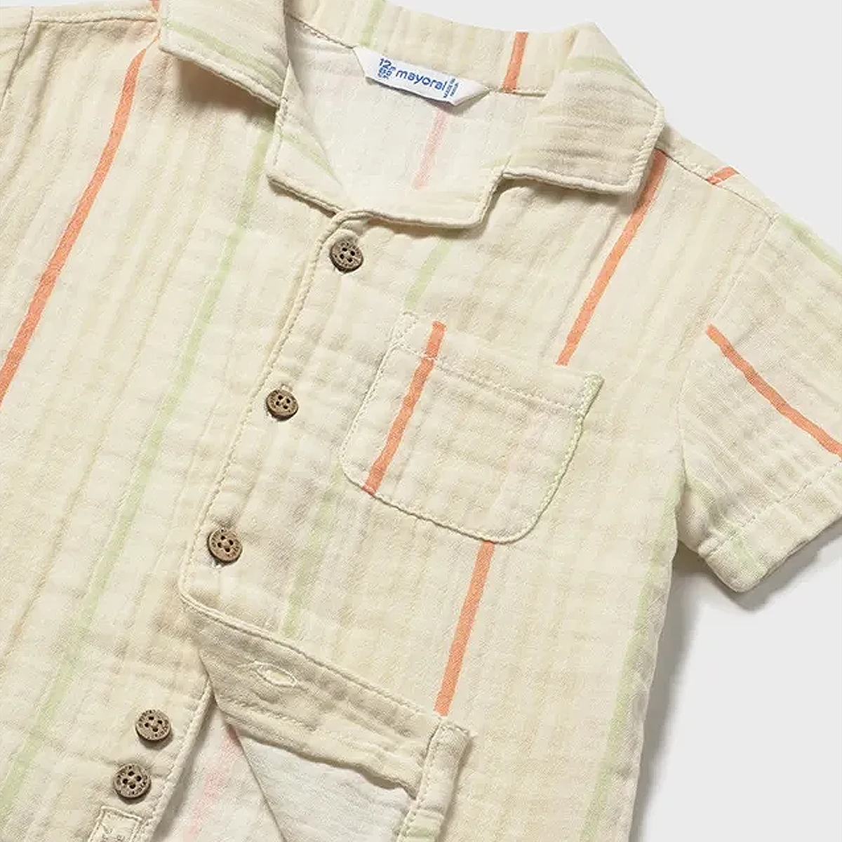 Short Sleeve Shirt With Stripes - Image 3