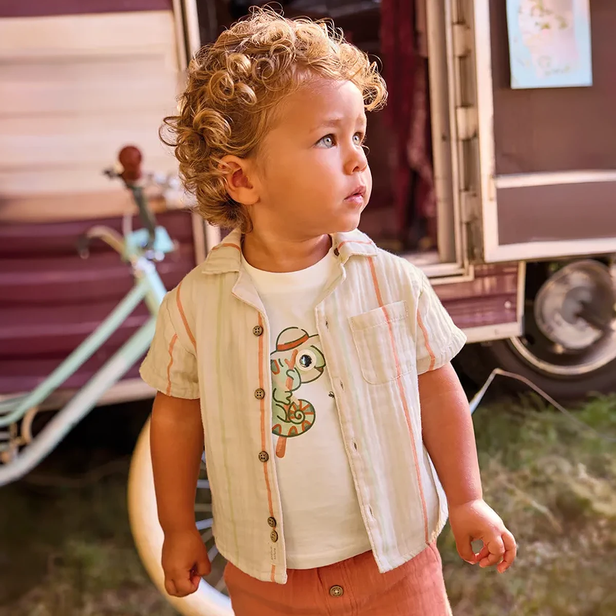 Short Sleeve Shirt With Stripes - Image 4