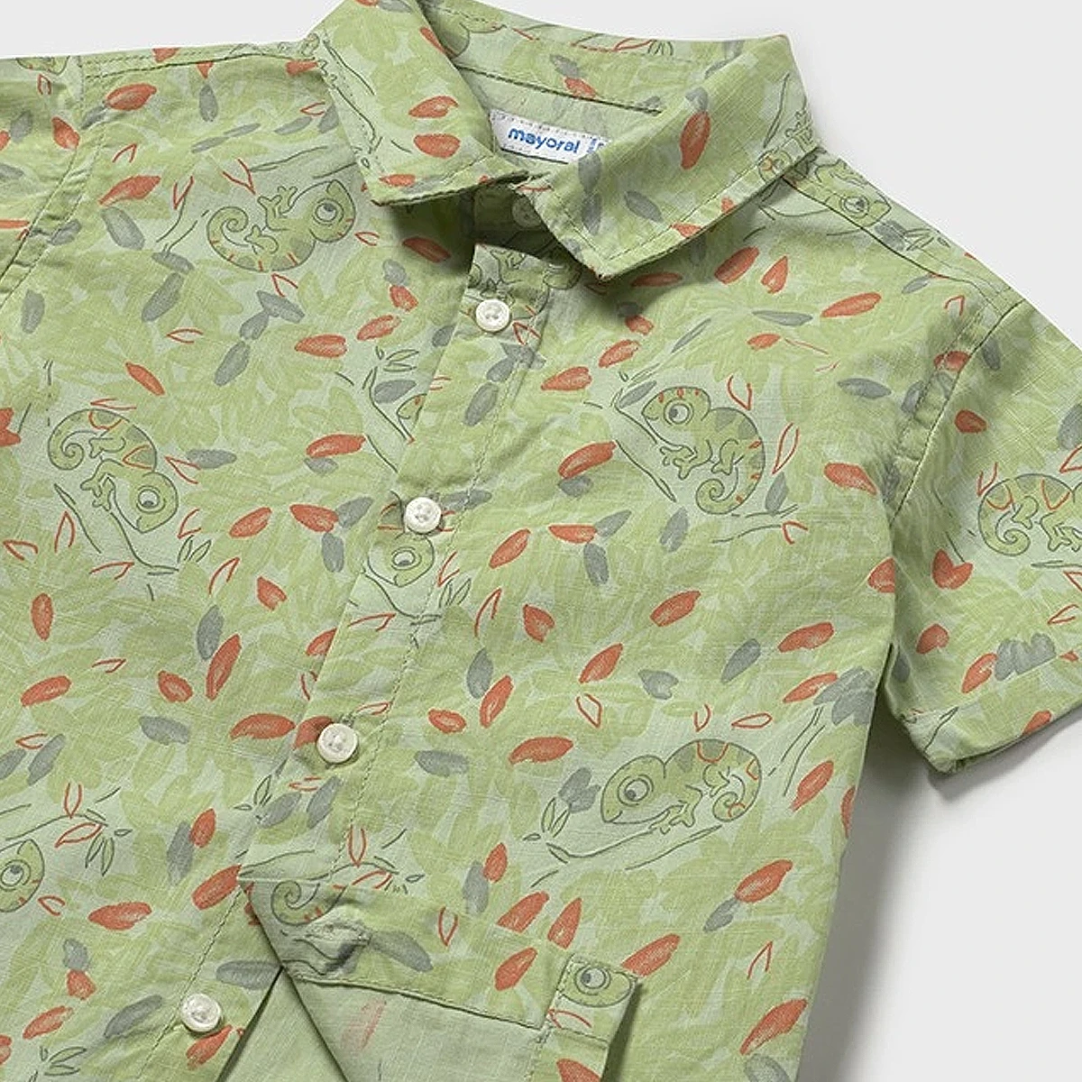 Lizard Green Button Shirt - Image 3