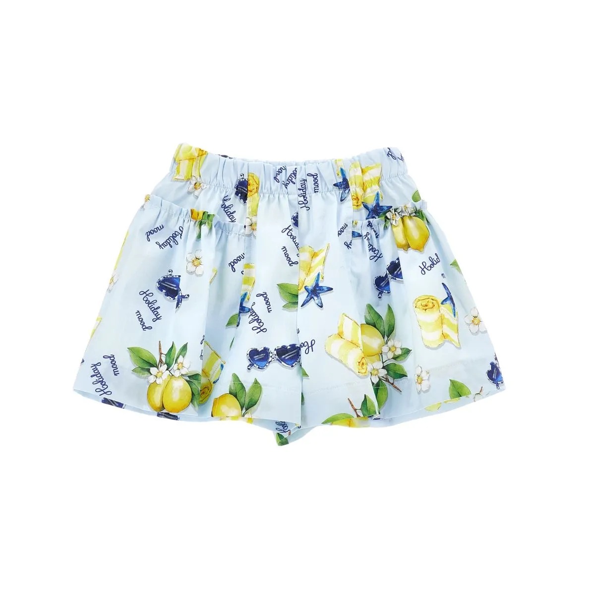 Lemon Print Shorts