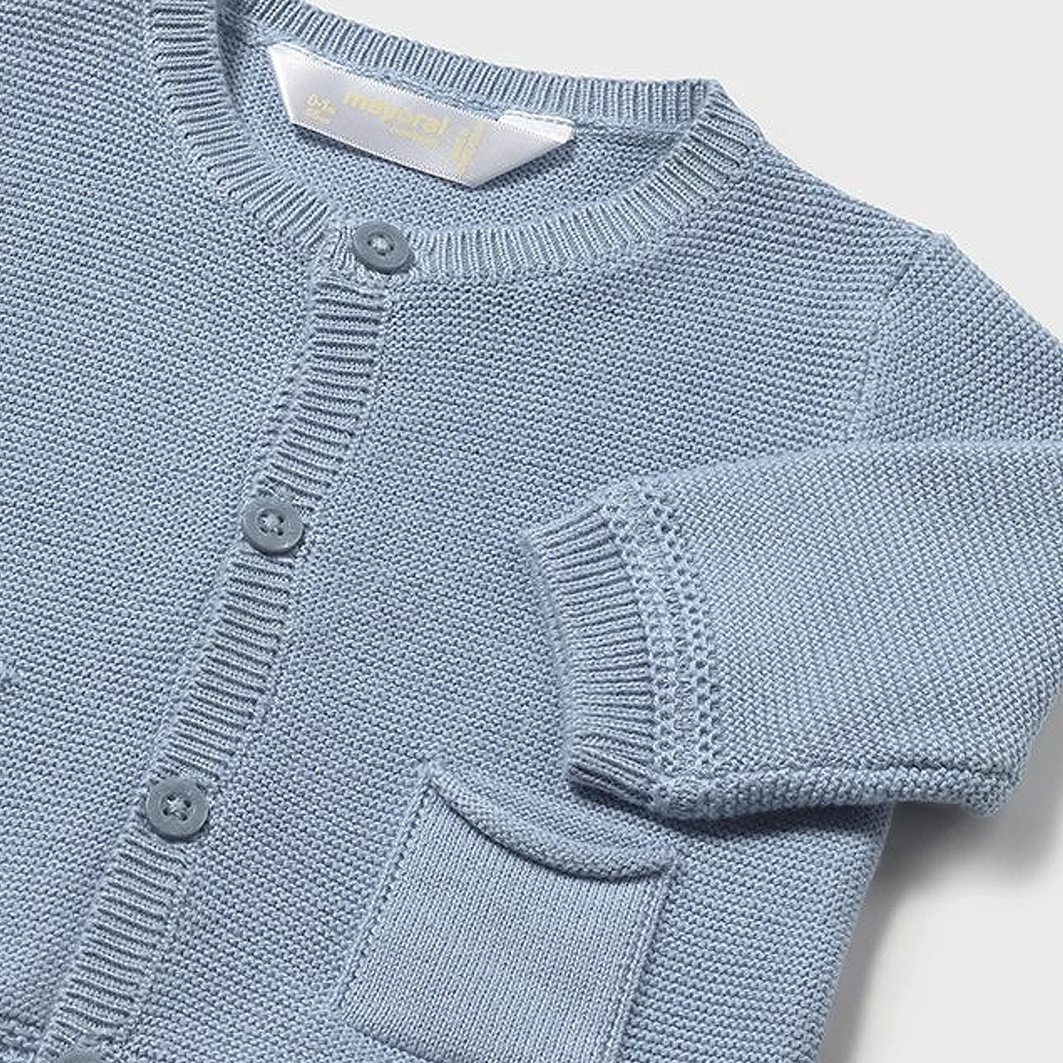 Knit Cardigan Blue - Image 3