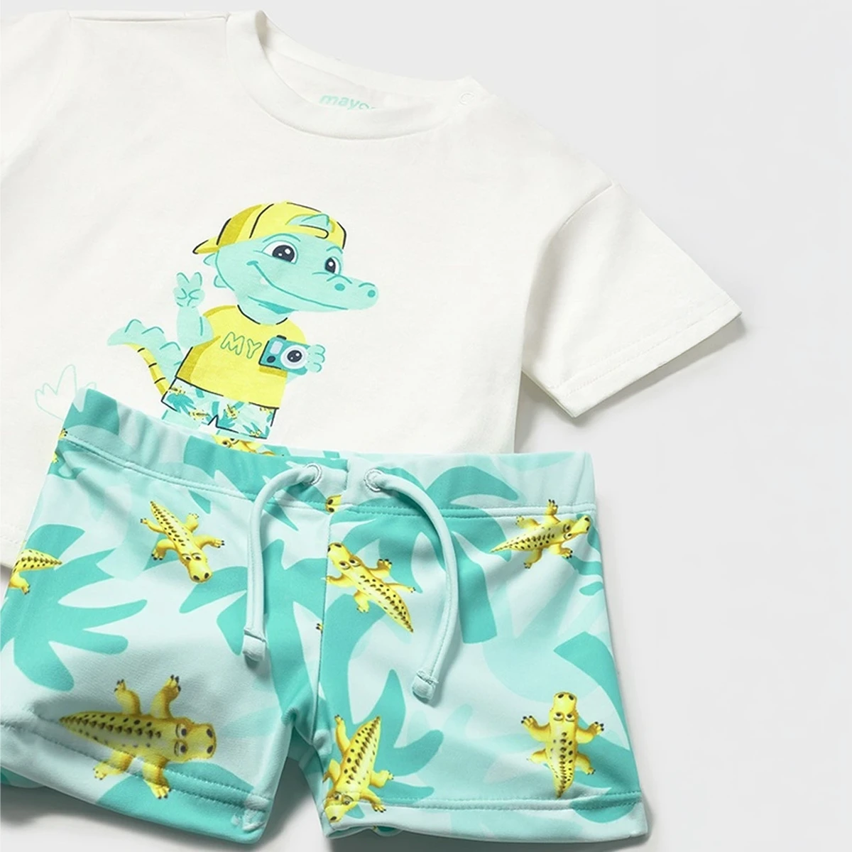 Crocodile Swimsuit Set With T-shirt - Image 3