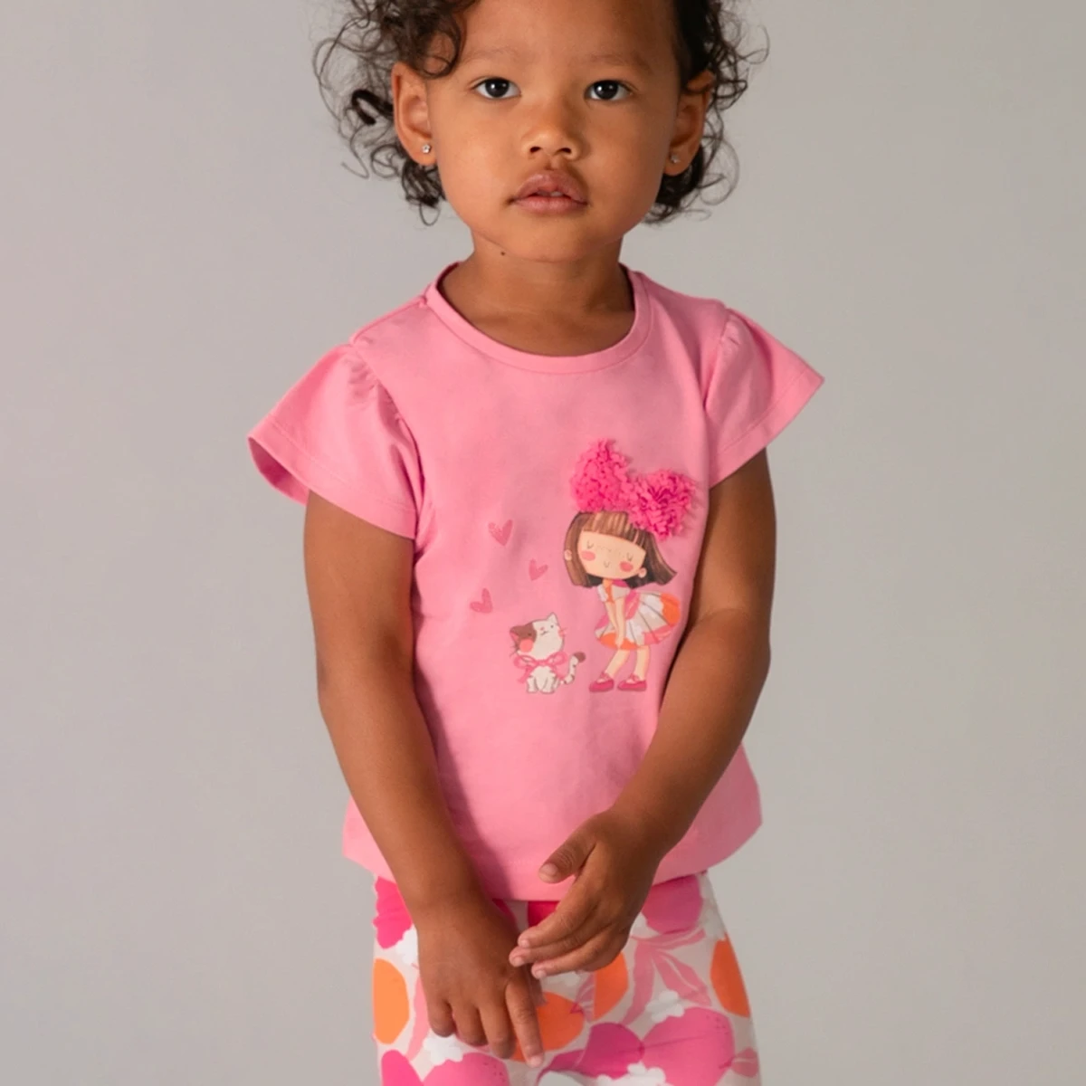 Doll and Cat Pink Leggins Set - Image 4