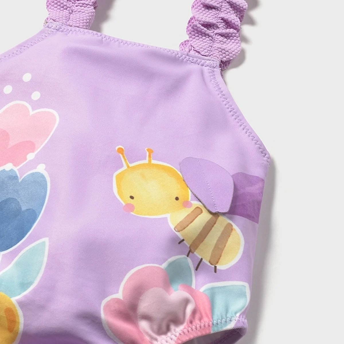 Lilac Swimsuit With a Bee Design - Image 3