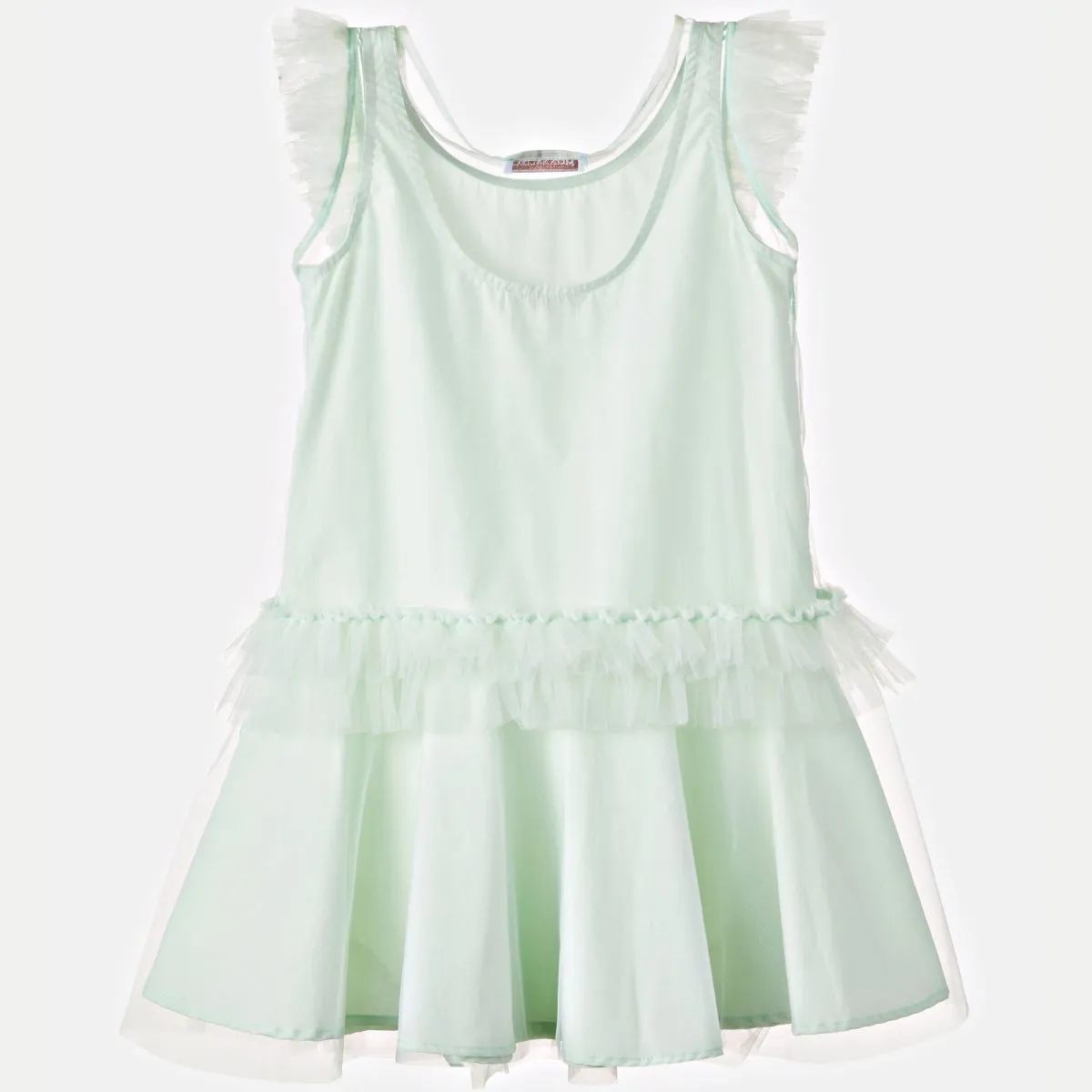 Girls Tulle Dress in Green