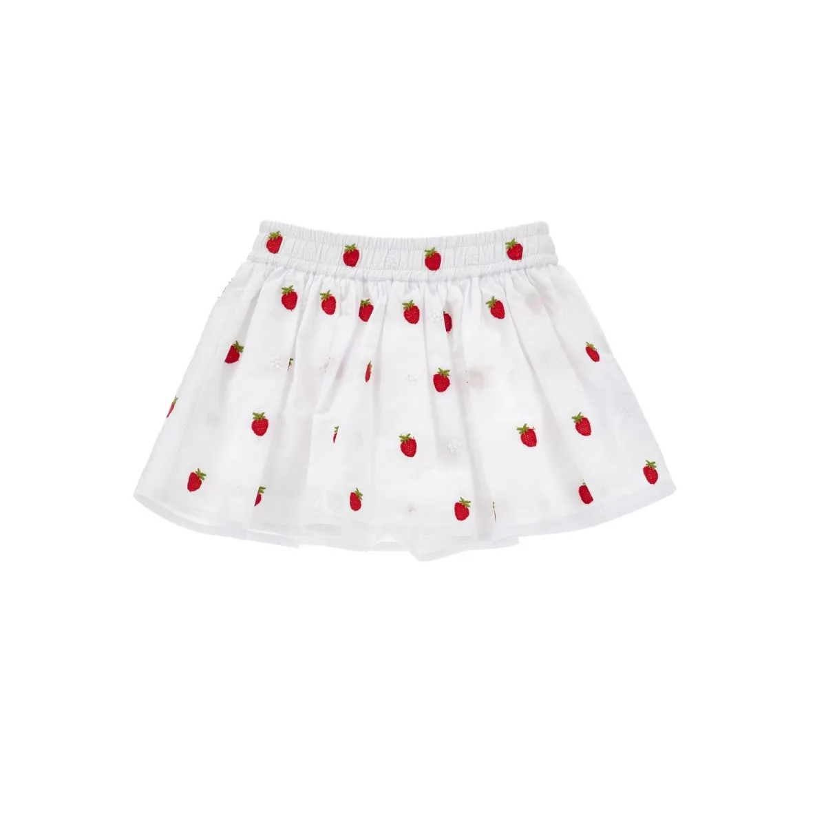 Strawberry Embroidery Shorts