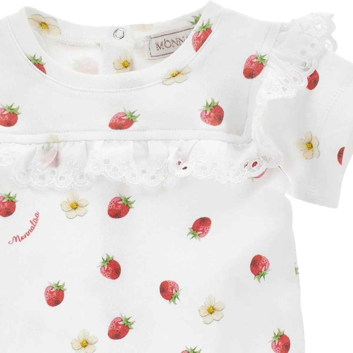 Strawberry and Lace Romper Set - Image 3