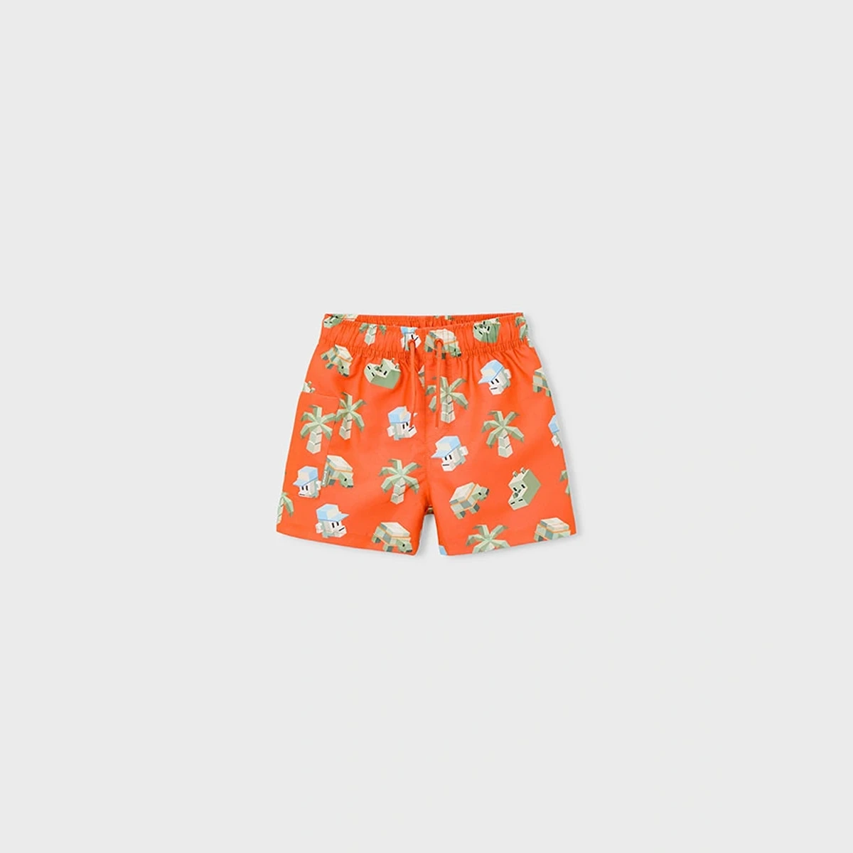 Jungle Fun Orange Swim Shorts
