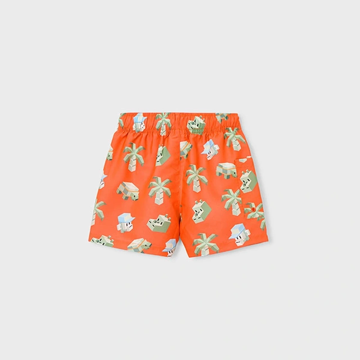 Jungle Fun Orange Swim Shorts - Image 2