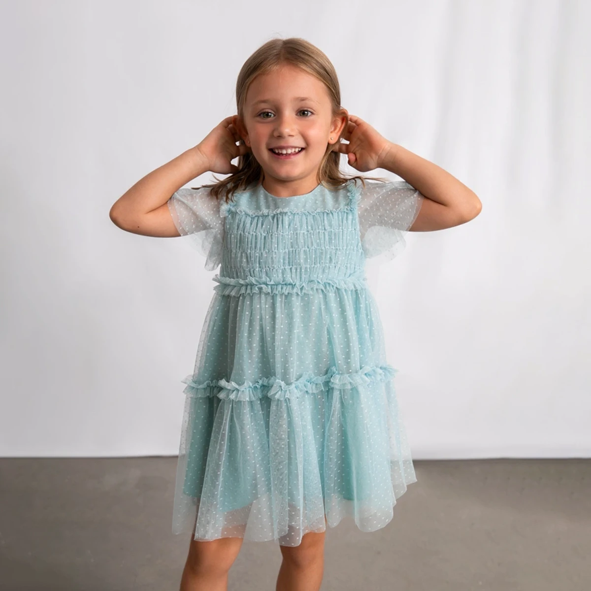 Tulle Plumeti Dress - Image 5