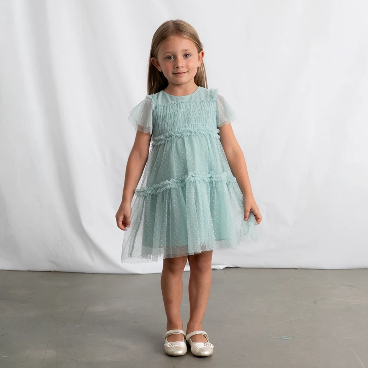 Tulle Plumeti Dress - Image 4