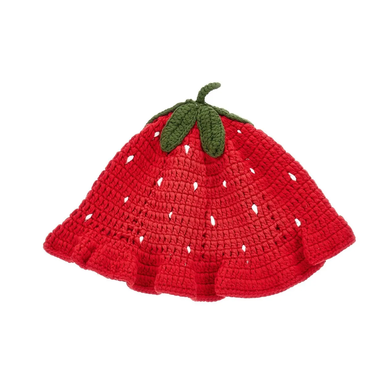 Crochet Strawberry Hat - Image 2