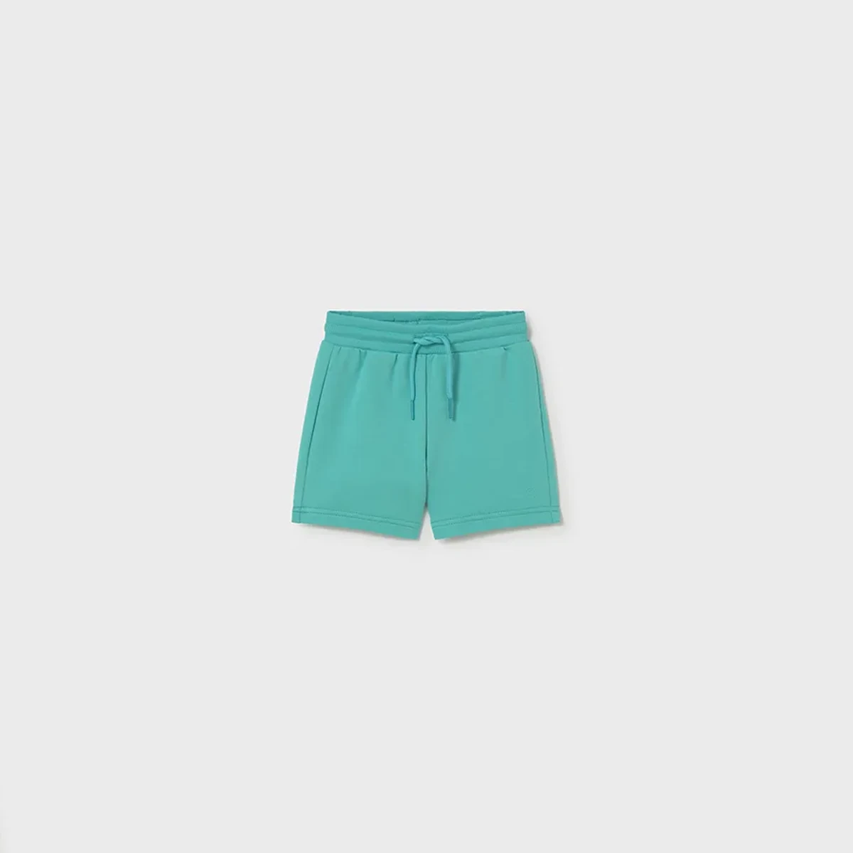 Turquoise Basic Fleece Shorts