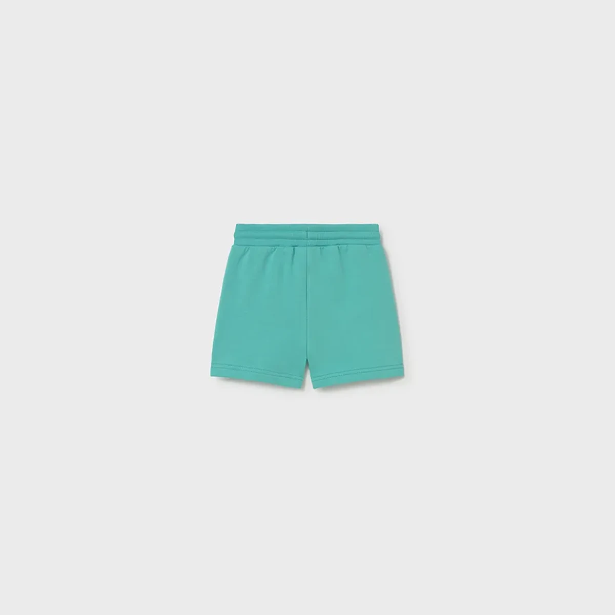 Turquoise Basic Fleece Shorts - Image 2