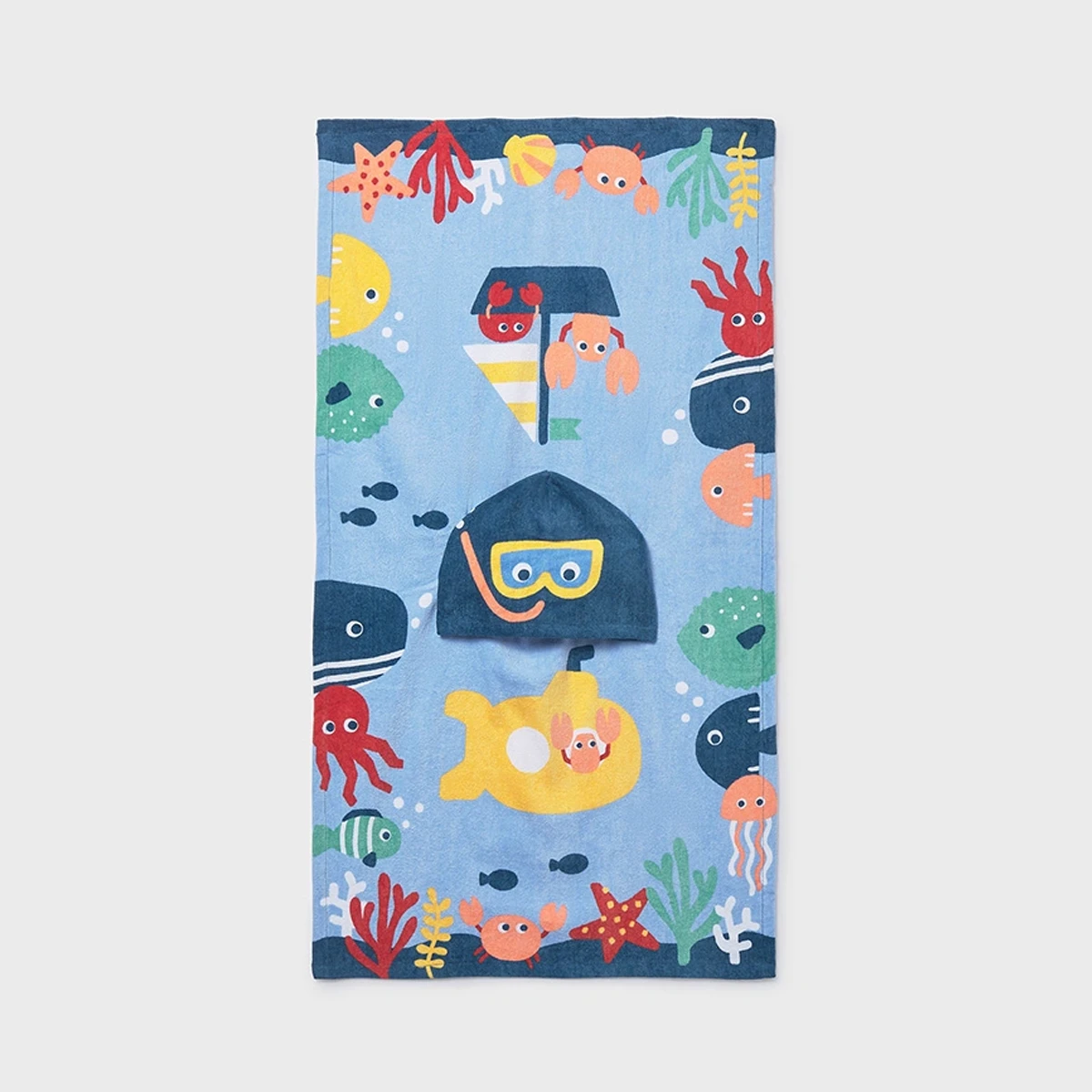 Sea Life Hooded Towel