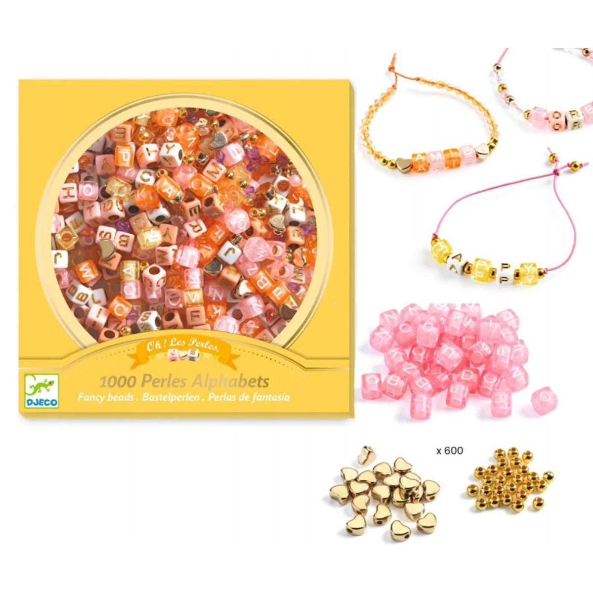 Alphabet Beads Yellow