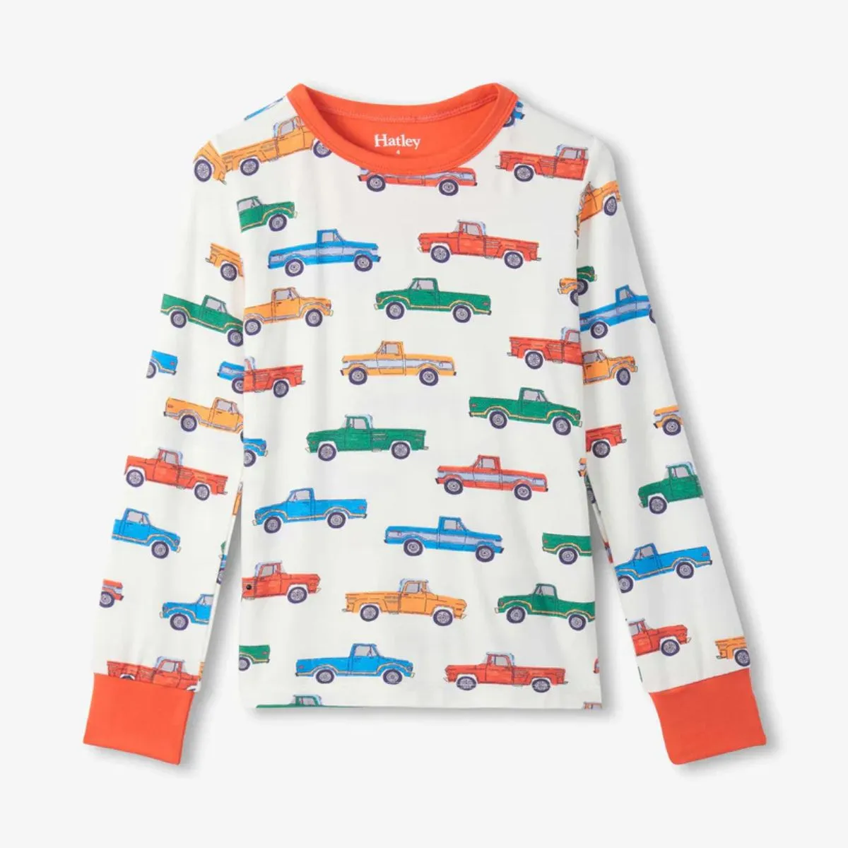Boys Trucks Bamboo Pyjama Set - Image 2