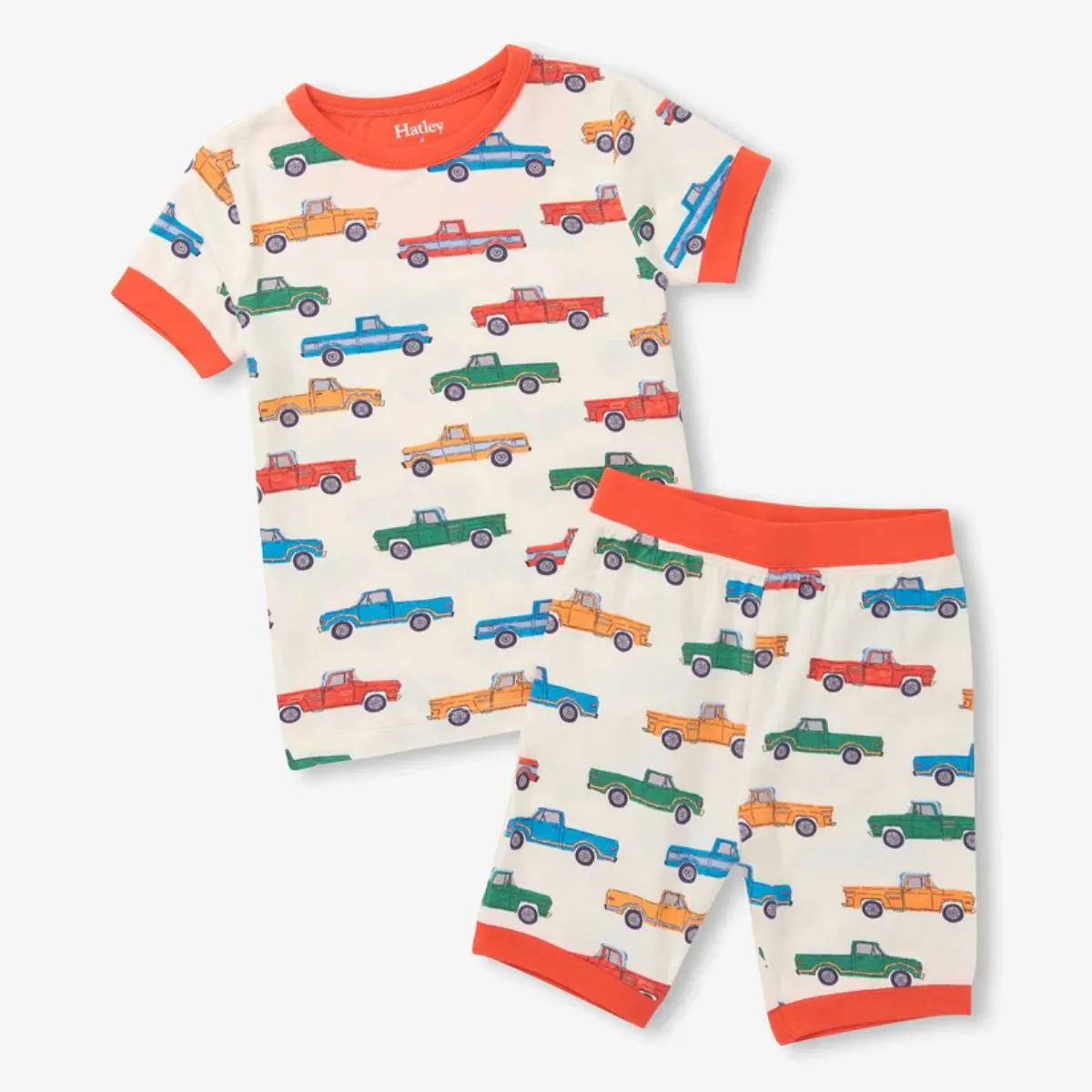 Boys Trucks Bamboo Short Pyjama Set