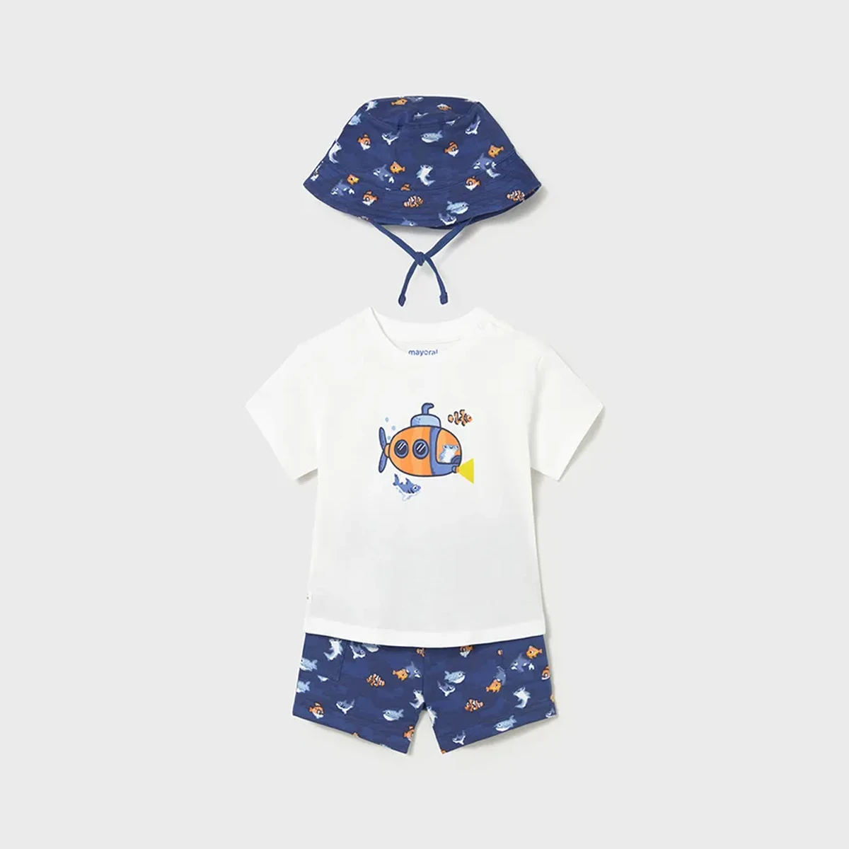 Submarine Knit Set With Bucket Hat